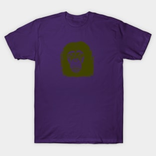 Olive Chimp face T-Shirt